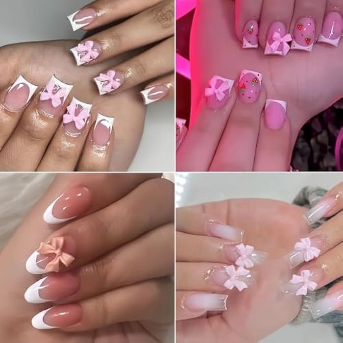 50Pcs 3D Gummy Candy Nail Charms - Colorful, Made of Artificial Resin, Ideal for Nail Art Designs and DIY Crafting-WHITE - Image 4